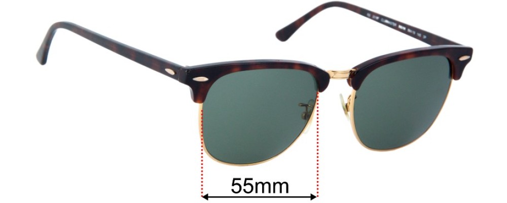 Ray Ban sunglass replacement lenses by Sunglass Fix™